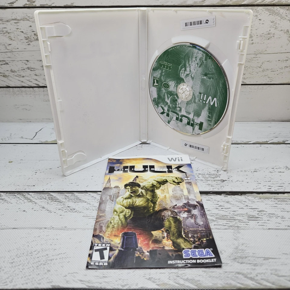The Incredible Hulk Nintendo Wii Video Game 2008 Sega Marvel Action Open World - Image 4 of 4
