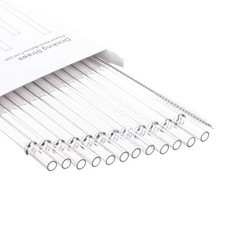 Dakoufish 12" Long Clear Reusable Plastic 12 Inch Pack of 12 ,