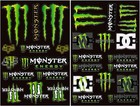 Motorrad Aufkleber Set 2Er Set Monster Kralle Sticker Aufkleber,Motorrad Helm Au