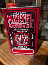 Vintage Original Marvel Mystery Oil 1 Pint All Metal Can NICE ONE!!