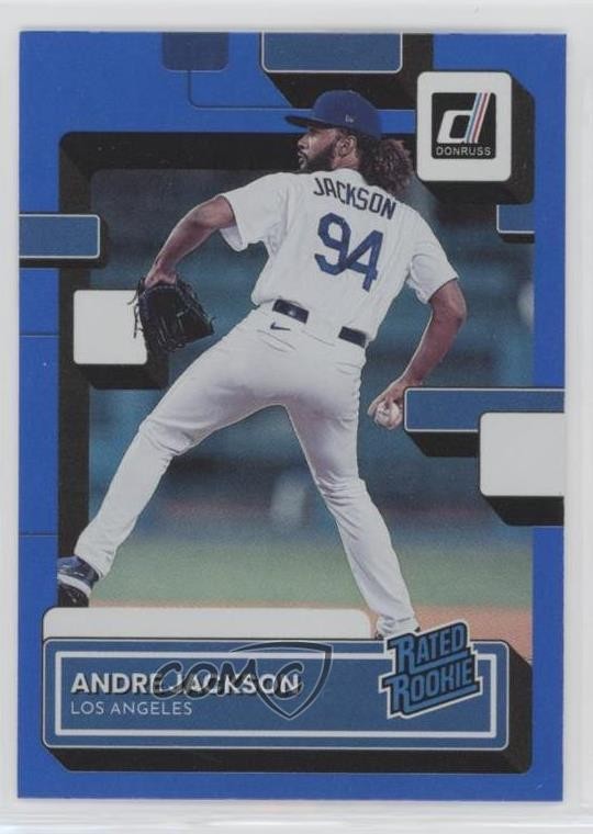 2022 Panini Donruss Rated Rookie Holo Blue Andre Jackson #48 Rookie RC 0kb5