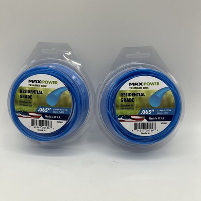 Max Power Trimmer Line Round .65'' x 40' BLUE 2 Pack