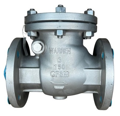 Warren 3'' 150 Class Flanged Swing Check Valve CF8M New Type SW-CH New Fast Ship