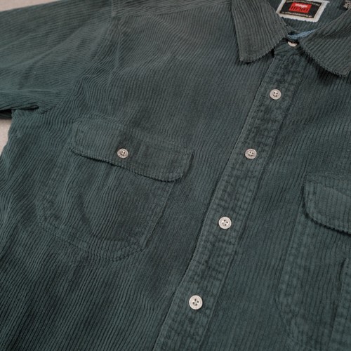 Wrangler Hero Button Up Herren Large grün Cord schweres Sakko adrett - Bild 10 von 21
