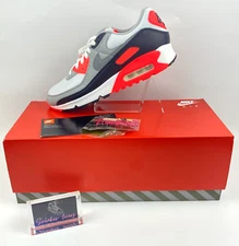 Nike Air Max 90 III Infrared Radian Red White Black Cool Gray CT1685-100 Men's