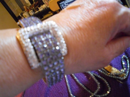 Echte Sammlerstücke von Adrienne Blue CZ's Armband in Silberauflage passendes Lariat  - Bild 4 von 8