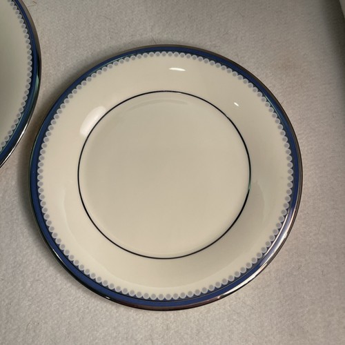 Minton Clifton Pattern Fine Bone China 1 Salad & 1 Bread Plate 2 Pieces - Picture 3 of 6