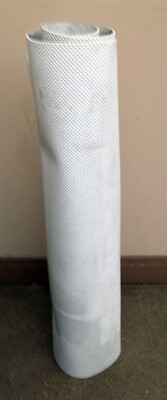 50's 60's CHRIS CRAFT WHITE PYRAMID VINYL FLOOR COVERING - 48''
