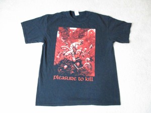 Kreator-Pleasure-To-Kill-Concert-Shirt-Adult-Extra-Large-Black-Red-Rock-Band-Men