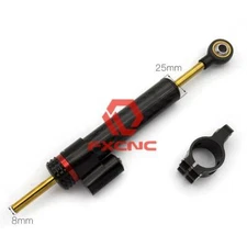 Universal Motorcycle Steering Damper Stabilizer Linear Control Safe Carbon Black