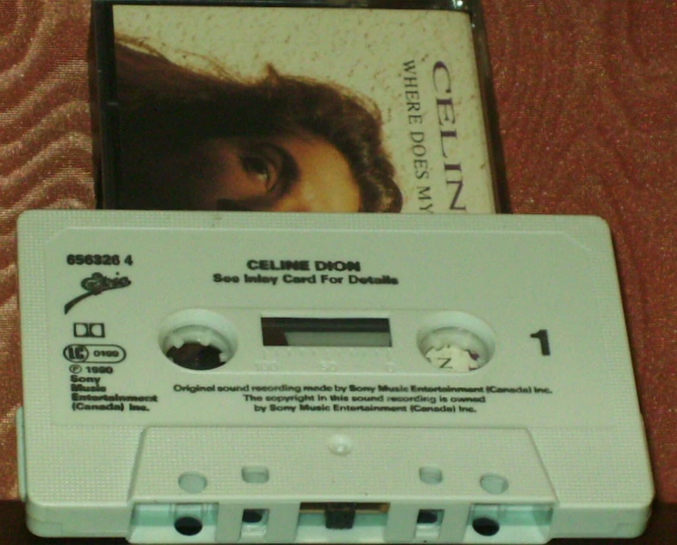 Celine Dion Where Does My Heart Beat Now cassette single Pop Vocal Ballad - Image 2 of 4