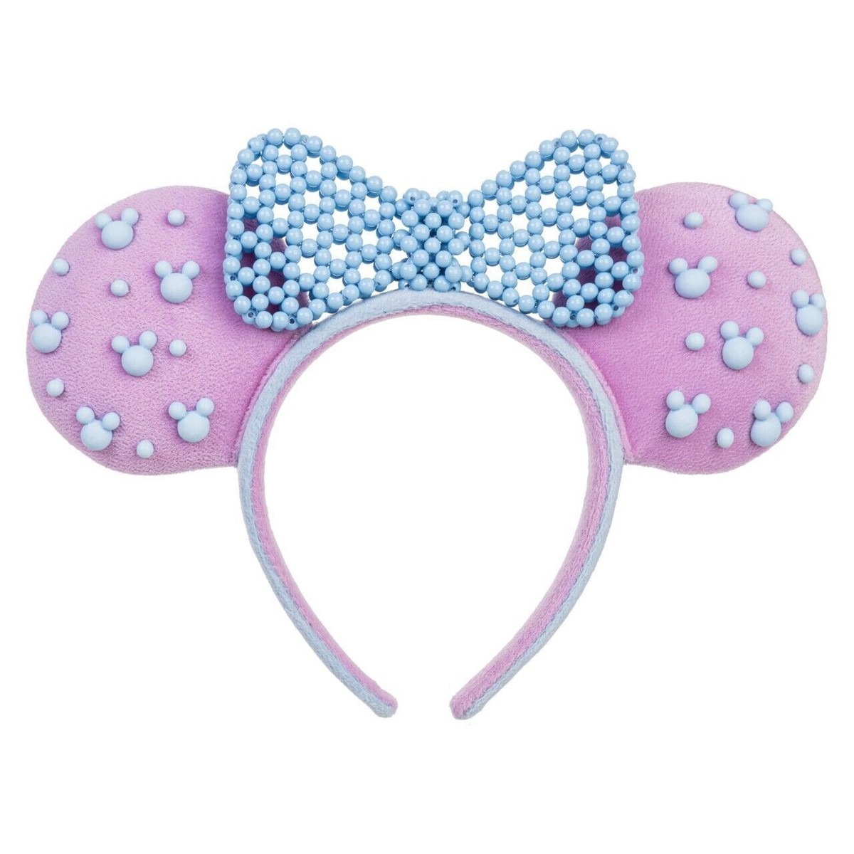NEW Authentic Disney Parks Minnie Mouse Ear Pink Blue Beaded  display picture 1
