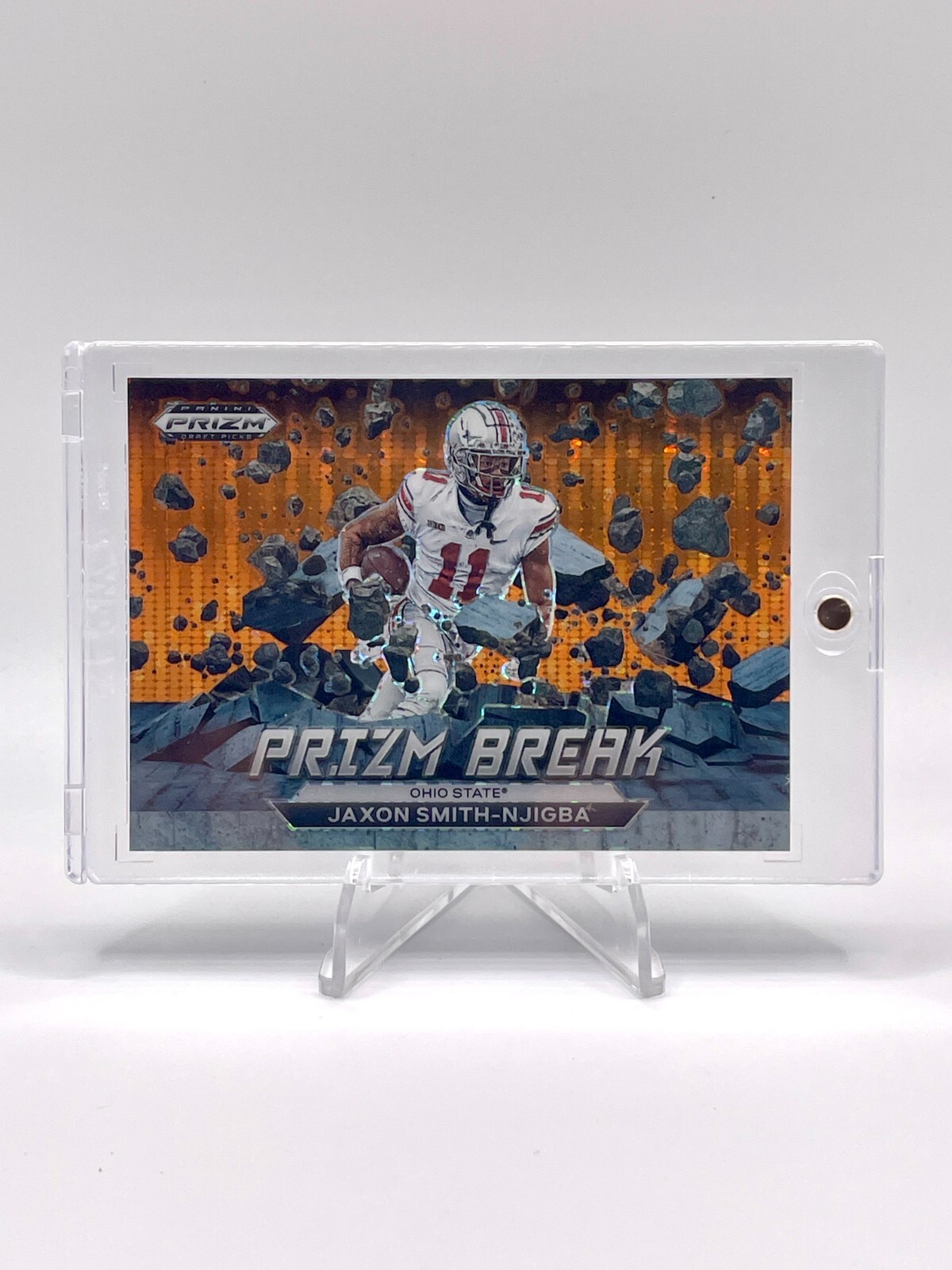 Jaxon Smith-Njigba 2023 Panini Prizm ULTRA RARE /49 ORANGE PRIZM BREAK Rookie RC