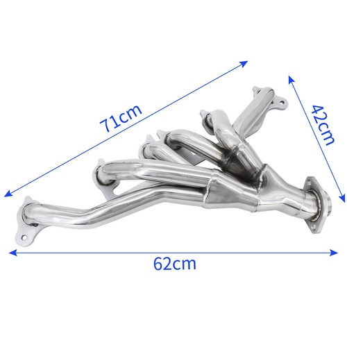 for 91-03 Jeep Wrangler YJ TJ 4.0L l6 Sahara Renegade Manifold Header StainlesYg - Picture 4 of 10