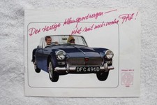 32B 416 MG Midget MK III MK3 1300 Prospekt Brochure deutsch