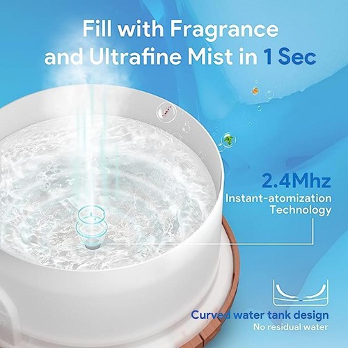 Mini Mist humidifier Air Diffuser Aroma Defuser Essential Oil Ultrasonic US - Picture 4 of 12