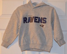 Baltimore Ravens Promo Fleece Hoodie Boys Small size 4 Gray NEW