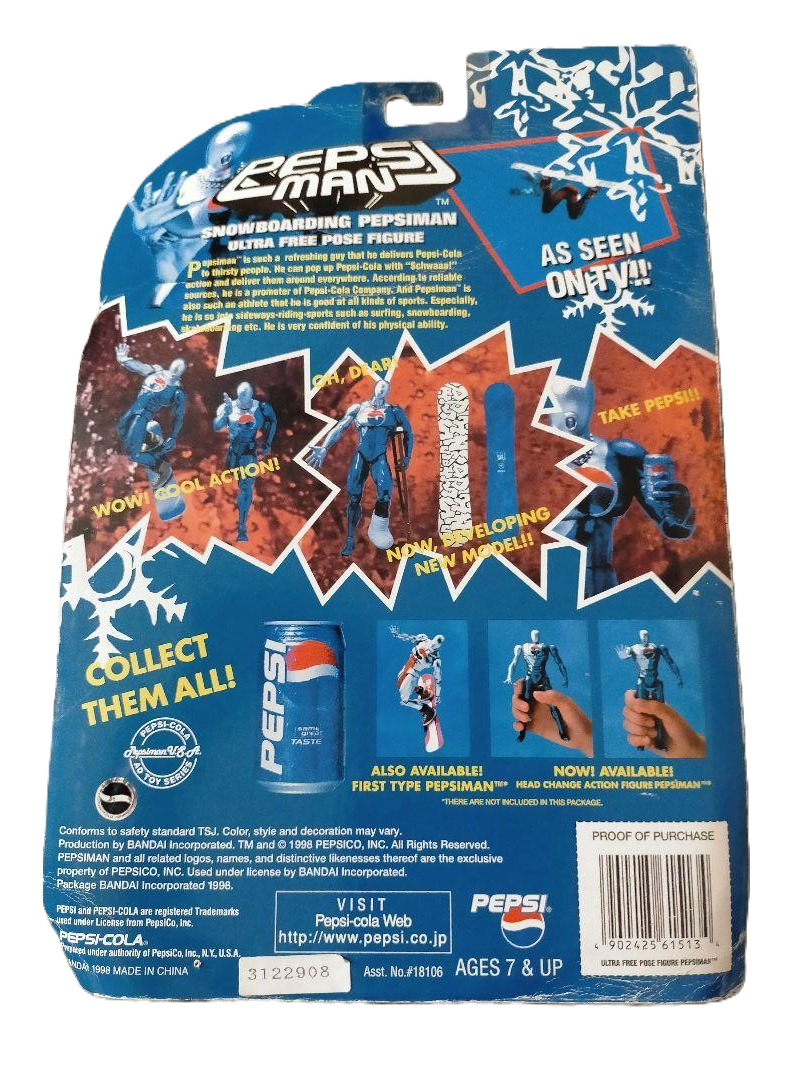PEPSI MAN Snowboarding Pepsiman Ultra Free Pose Figure 150mm PEPSI MAN Snowboarding Pepsiman Ultra Free Pose Figure 150mm