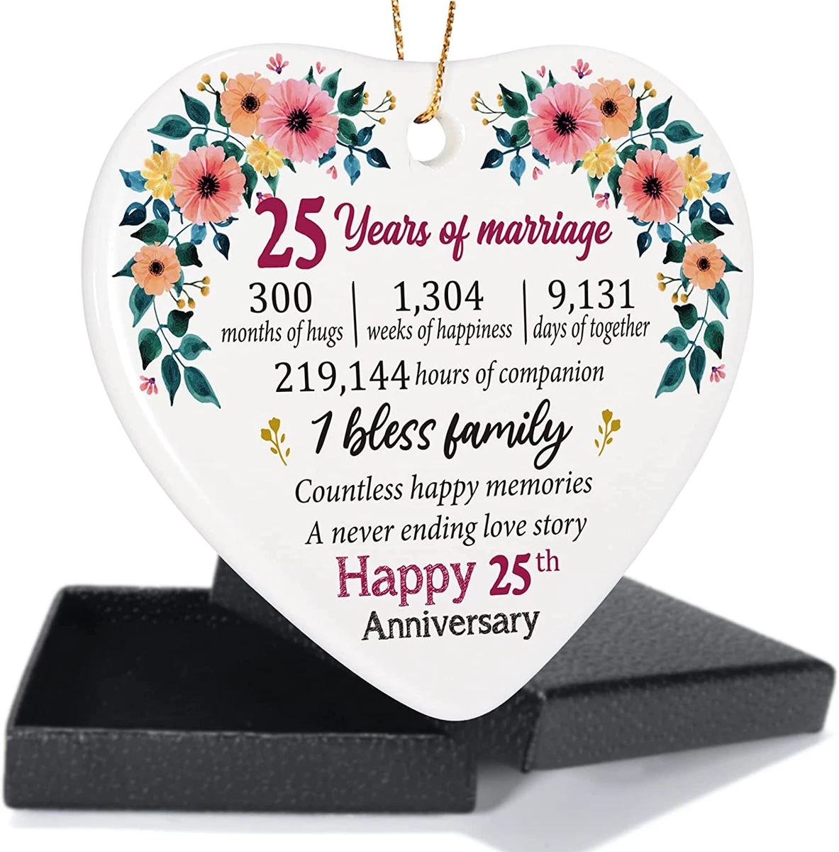 Gifts for 25th wedding anniversary to a couple deals