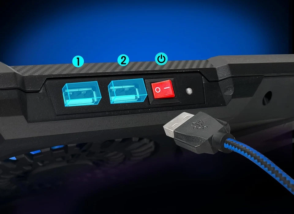 Laptop Cooling Platform - 3 Fans - Dual USB Ports - Up to 17.3" Laptops - Image 3 of 4