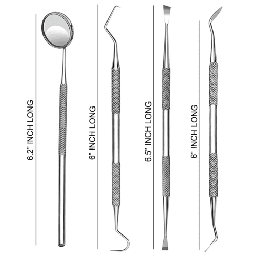Kit de limpieza dental removedor de placa de hilo dental herramienta de cuidado dental 5 piezas - Imagen 3 de 8