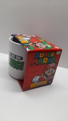 Offizielle Nintendo Super Mario Luigi Here We Go Original Pyramide Tasse Boxed Neu in OVP