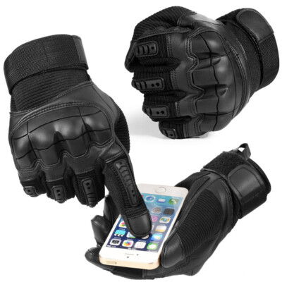 Touchscreen Tactical Full Finger Gloves Army Military Hunting Combat  Shooting