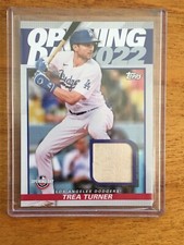 2022 Topps Opening Day Baseball Bat Relic Card Trea Turner #ODR-TT Los Angeles