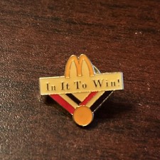 Vintage McDonald’s Olympics “In It To Win!” Lapel Hat Pin