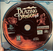 Blazing Dragons (Sony PlayStation 1, 1996) DISC ONLY Tested