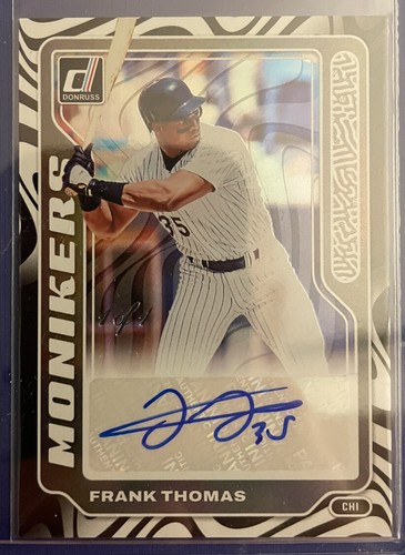 2023 Donruss Baseball Monikers Frank Thomas Auto 1 of 1 White Sox SSP 1/1