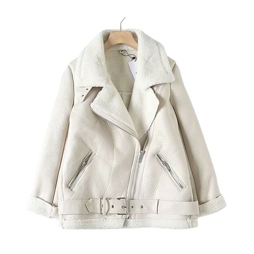 Winter Women's Jacket Long-sleeved Lapel Padded Warm Black Zip Chic Female Coat - Picture 8 of 28