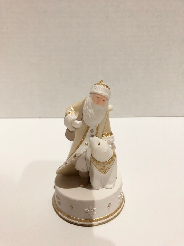 Hallmark Strolling In the Snow Santa Claus & Polar Bear 2014 Keepsake Ornament
