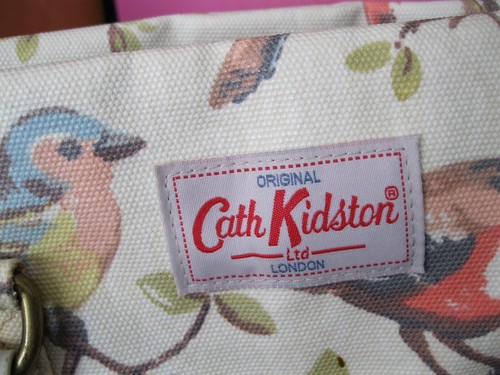 CATH KIDSTON GARDEN BIRDS TOTE SHOULDER GRAB BAG, PVC COATED COTTON 35x23x12cm - Picture 6 of 7