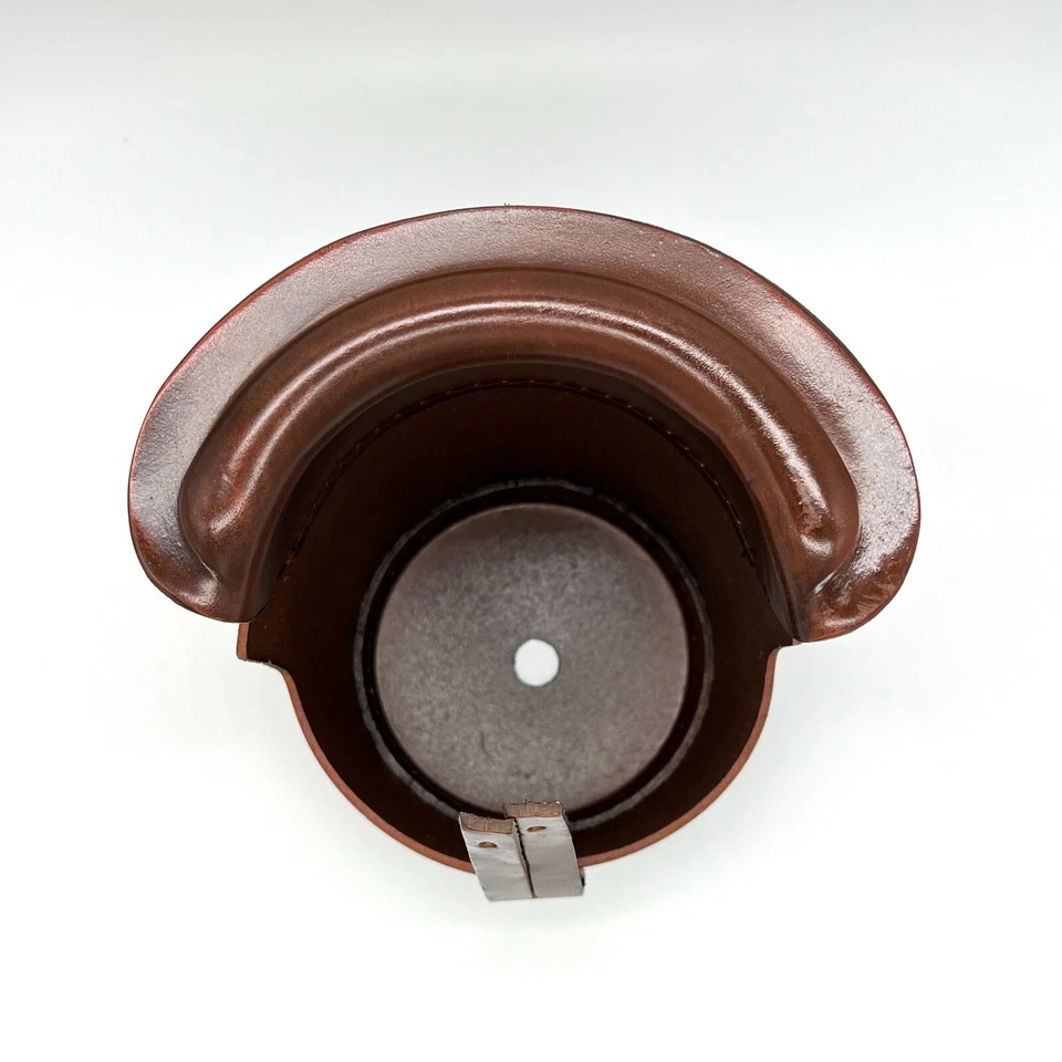 6 шт. кожаных карманов для бильярдного стола бильярдные карманы прочные сменные КОРИЧНЕВЫЕ - Изображение 4 из 4