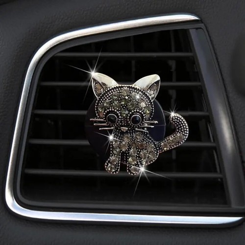 Auto Lufterfrischer Niedliche Katze Edelstein Köln Zitrone Ozean Lufterfrischer Auto Entlüftung - Bild 2 von 10