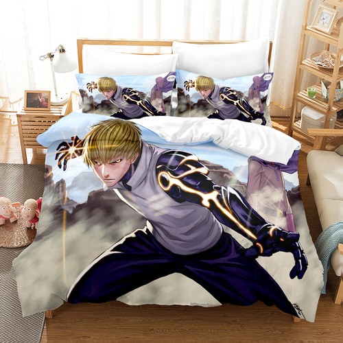 Anime One Punch Man Duvet Cover Sets Pillowcase Bedding Set Home Textile Gift - Picture 23 of 36