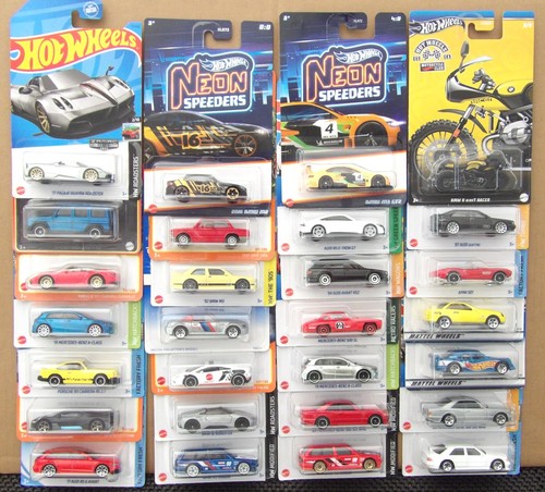 Hot Wheels Mercedes BMW Audi Porsche AMG Pagani Bugatti Zamac 28 Cars #5 - Picture 2 of 13
