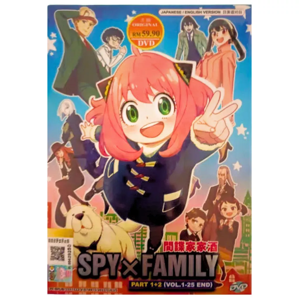 ANIME DVD SPY X FAMILY PART 1 + 2 *ENGLISH VERSION* (VOL.1-25 END) FREE  SHIPPING