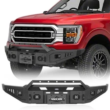 Truck Steel Front Winch Bumper Replacement Bar for Ford F-150 2021 2022 2023
