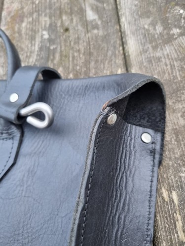 Étui à musique traditionnel en cuir noir Oxford sac à lettres sac livres score MS - Photo 6/9