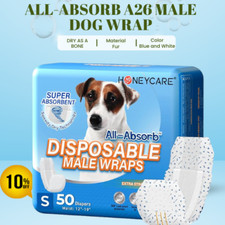 50 Pack Waist Disposable Dog Diapers Male Wraps Belly Bands Pet Soft Small Size