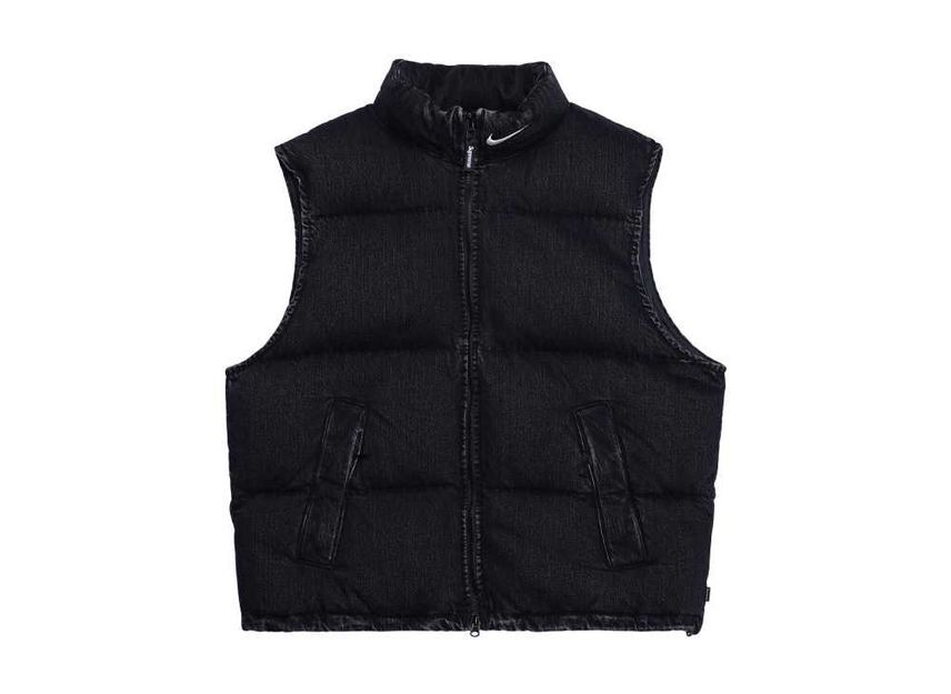 Supreme Nike Denim Puffer Vest Black | eBay