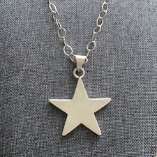 Sterling Silber Stern Anhänger Halskette