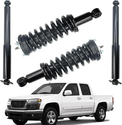 4Pcs Front Rear Quick Struts Shocks For Chevy Colorado GMC Canyon 2004-2012 RWD