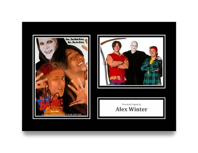 Alex Winter Signed A4 Photo Autograph Bill & Ted Bogus Journey Gift Display +COA