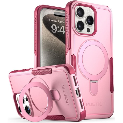 Poetic Neon Magnetic Ring Stand Case For iPhone 15 Pro Max iPhone 15 Pro Cover - Picture 9 of 15