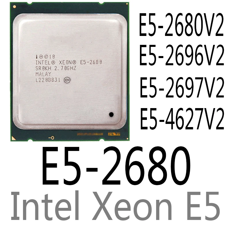 intel Xeon E5-2680 E5-2680 V2 E5-2696 V2 E5-2697 V2 E5-4627 V2 CPU Processor - Image 2 of 4