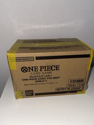 One Piece Card Game PRB-01 The Best Premium Booster Case   100 Packs Sealed