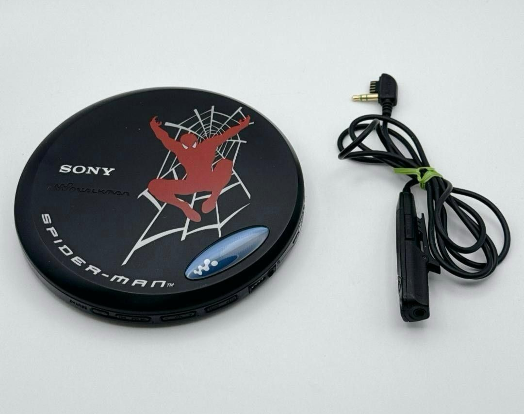 Sony D-EJ775 Spiderman CD Walkman Portable CD Player Used from